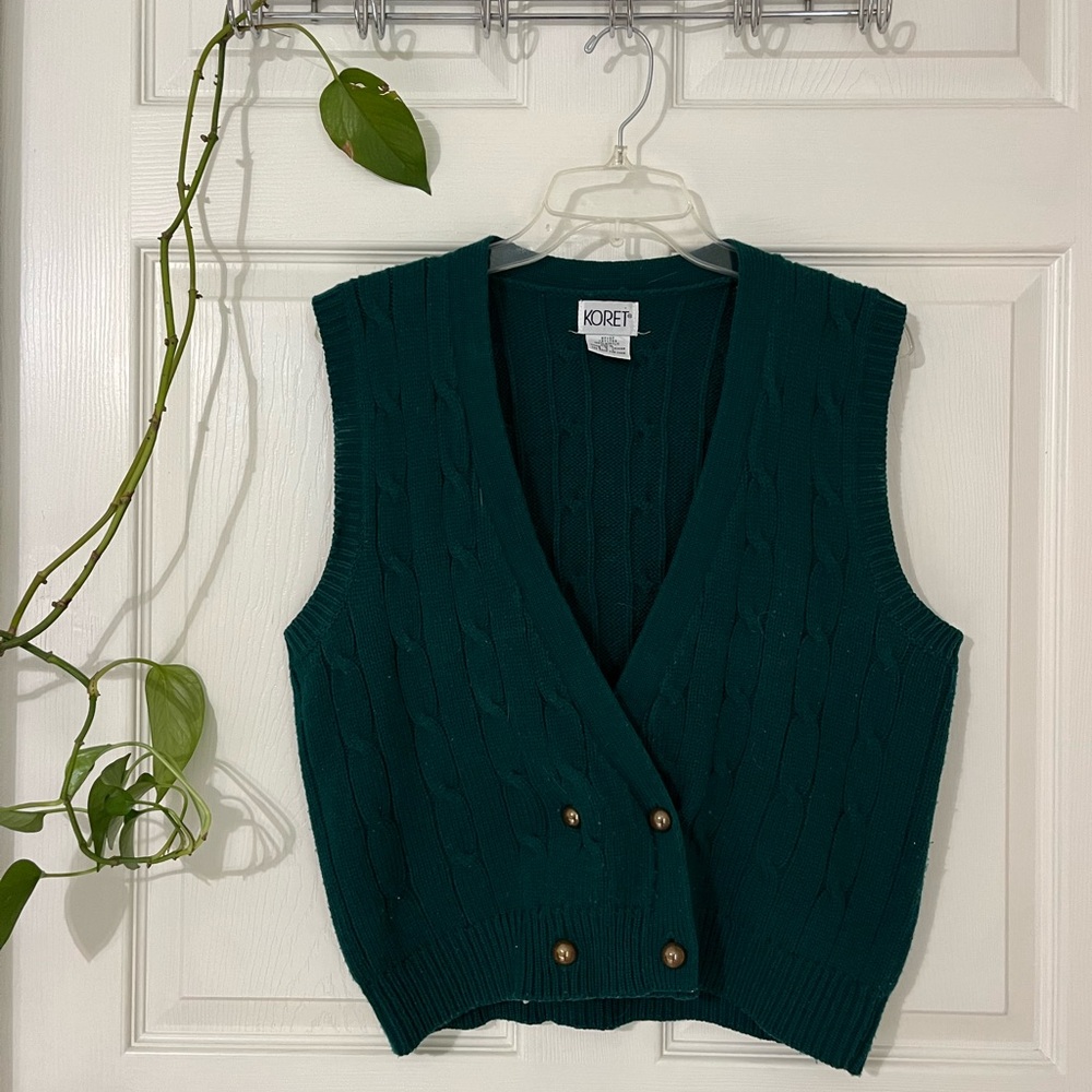 Teal Grandpa Sweater Vest